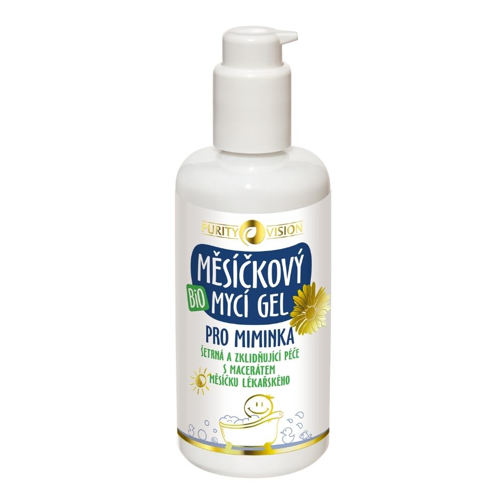 Bio Nechtíkový umývací gél pre bábätká 200 ml