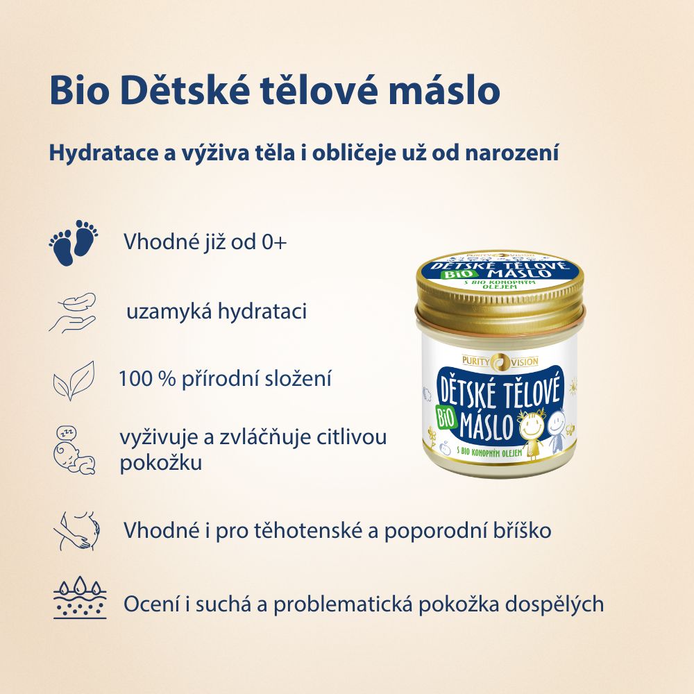 Bio Detské telové maslo 120 ml