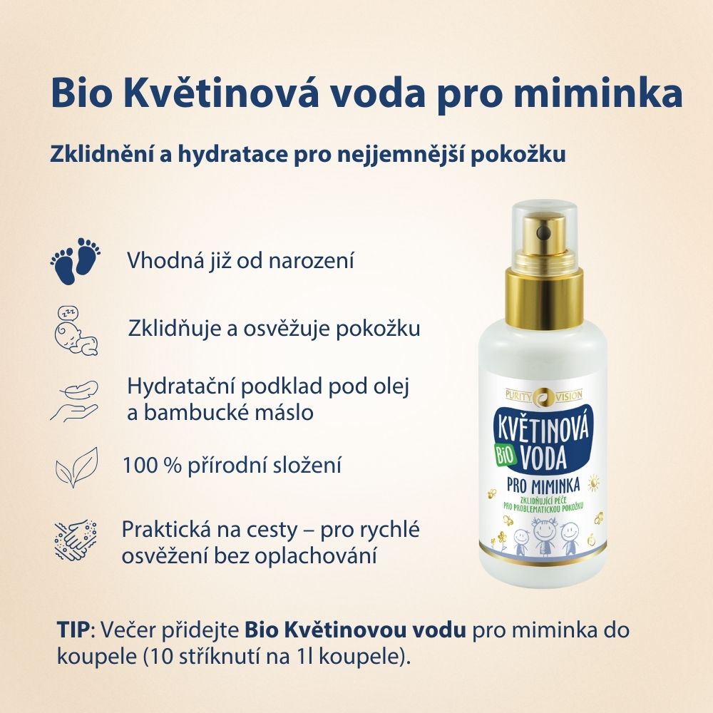 Bio Kvetinová voda pre bábätká 100 ml