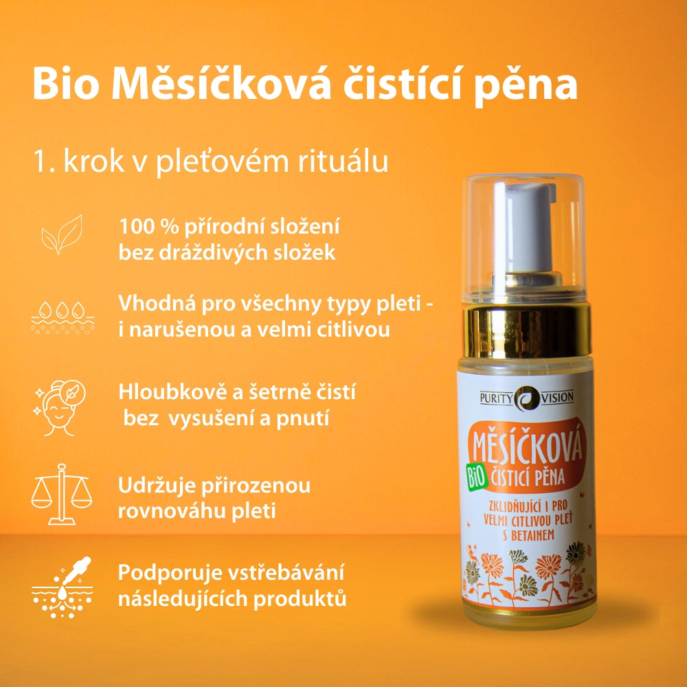Bio Nechtíková čistiaca pena 90 ml
